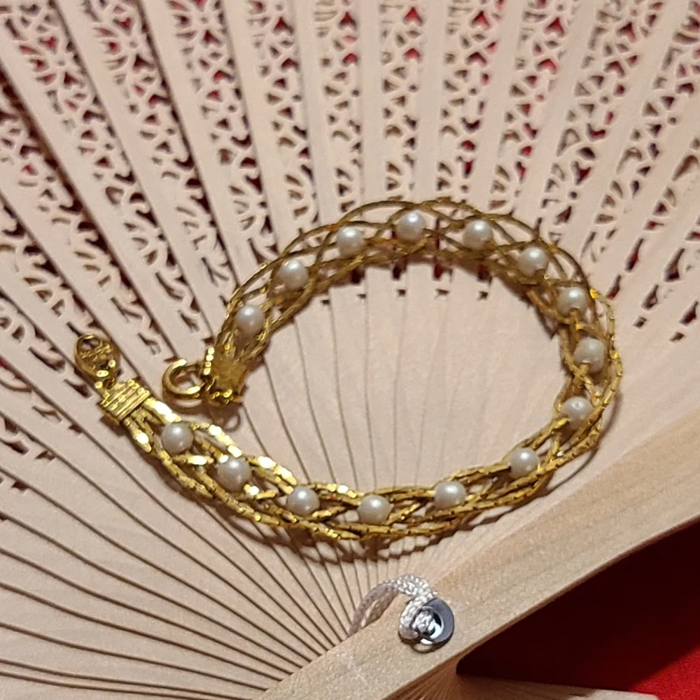 Gold Pearl Bracelet Avon